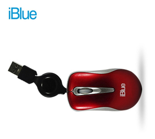 MOUSE IBLUE MICRO RETRACTIL XMK-977 RED (PN XMK-977-RD)
