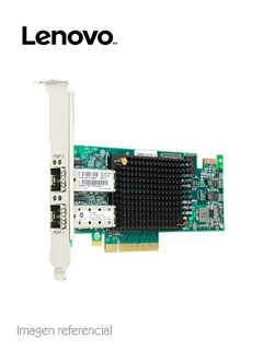 Lenovo Adaptador Host Bus de canal fibra Lenovo - Tarjeta enchufable - PCI Express 3.0 x8 - 2 x Total Fibre Channel Port(s) - SFP+ - 16Gbit/s