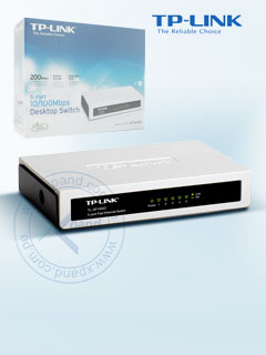 TP-Link TL-SF1005D 5-Port 10/100Mbps Desktop Switch - Conmutador - 5 x 10/100