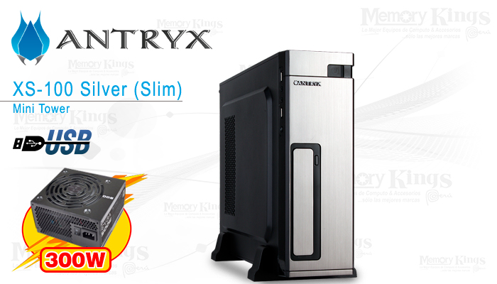 Case 300W ANTRYX XTREME XS-100 SLIM Silver