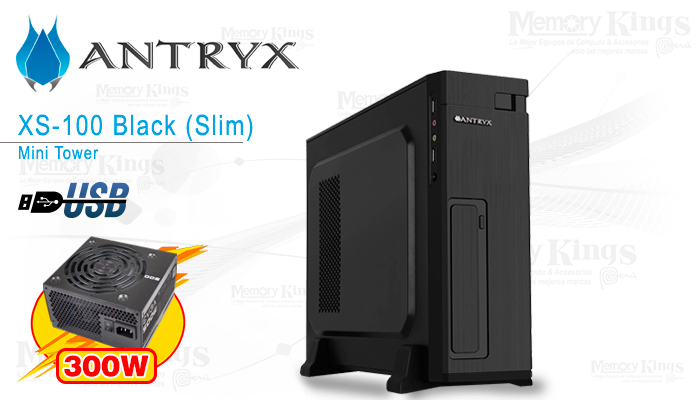 Case 300W ANTRYX XTREME XS-100 SLIM Black