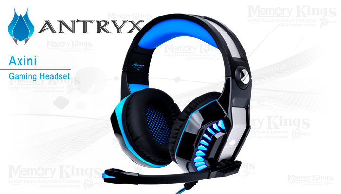 Auriculares  Gaming ANTRYX AXINI 7.1 LED Blue Vibra
