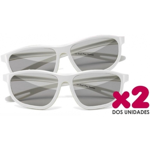 Lentes 3D LG Dual Play Games Glasses AG-F400DP incluye: 2 lentes