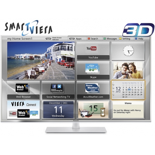 TV LED 3D Panasonic Smart 42\" TC-L42ET60 Full HD WiFi + 2 Lentes 3D