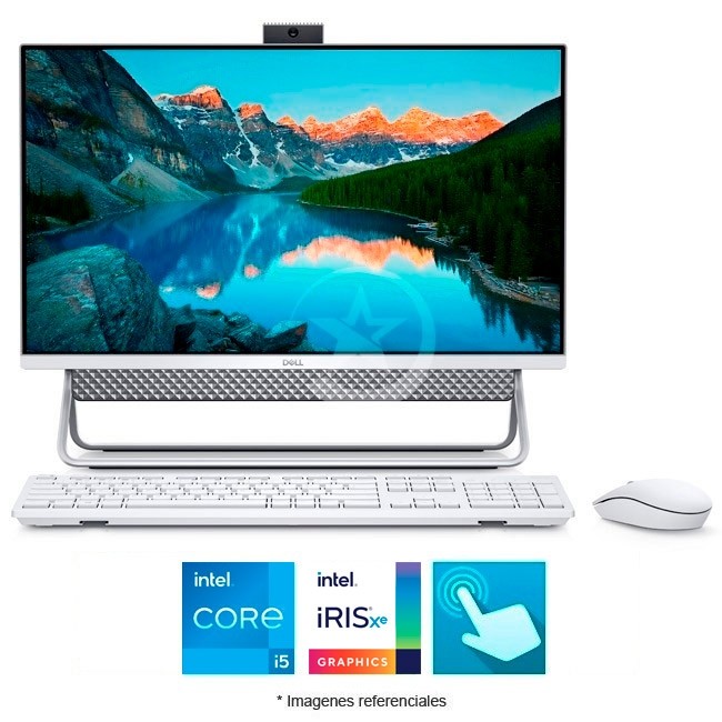 PC Todo en Uno Dell Inspiron 24-5000 Touch, Core i5-1135G7 2.4GHz, RAM 12GB, HDD 1TB  SSD 256GB, LED 23.8\" Full HD T�ctil, Win 10 Home