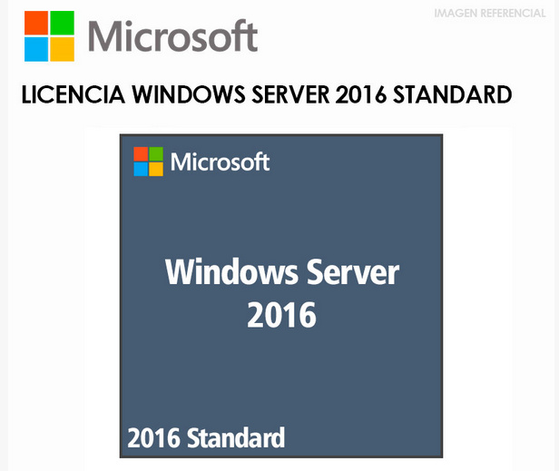 LICENCIA WINDOWS SERVER 2016 STANDAR