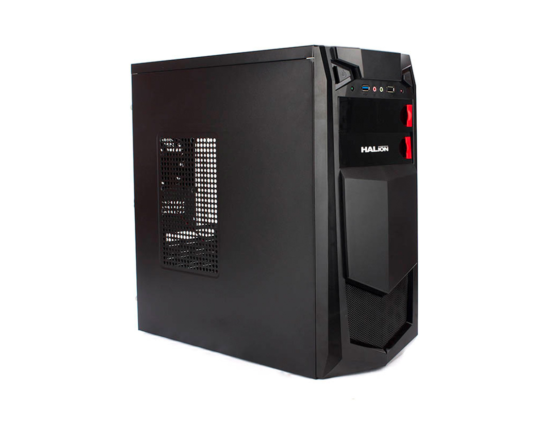 CASE HALION STORM ( 7223 RED ) 350W | NEGRO | LED- ROJO