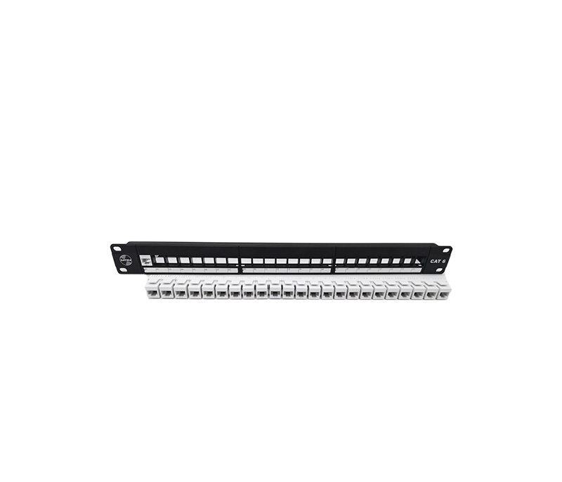 PATCH PANEL CAT6 MOD 24 PTOS C/J BLANCO SATRA