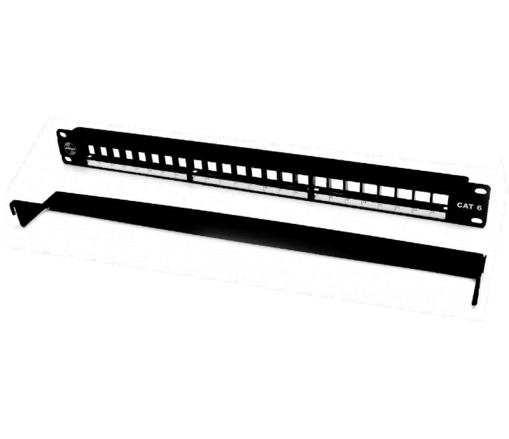 PATCH PANEL CAT6 MOD 24 PTOS C/J NEGRO SATRA