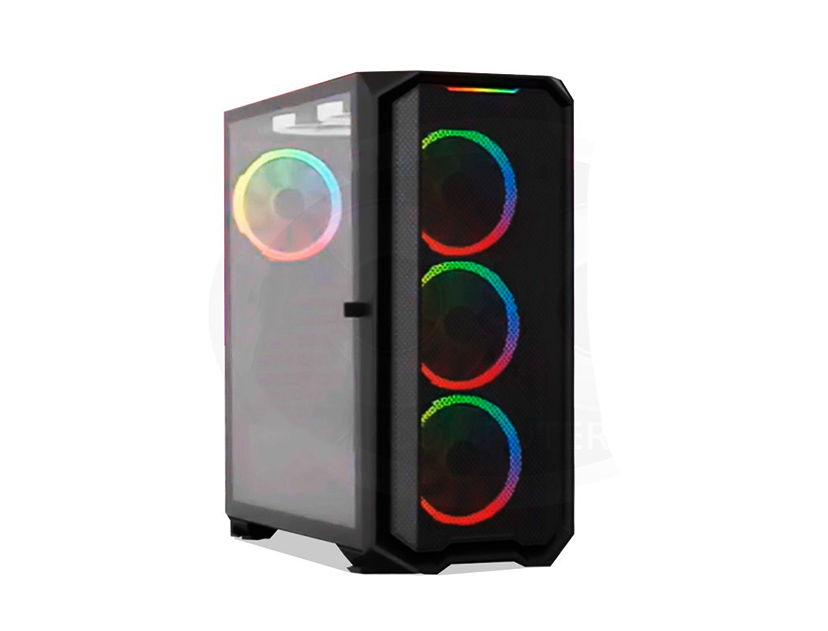 CASE HALION IRONMAN ( IRONMAN ) 500W | 1 PANEL VIDRIO | LED -RGB