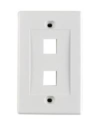 Faceplate 2 puertos Satra Color Blanco