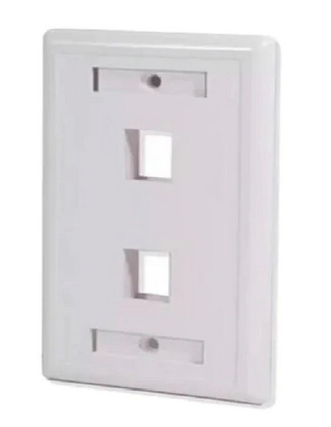 SATRA 0111030201 Faceplate Placa de Pared con Identikit 2 Puntos