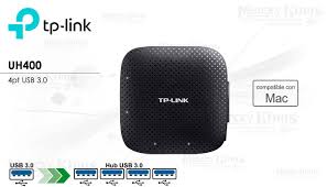 HUB USB 4pt TP-LINK UH400 Velocidad 5Gbps.