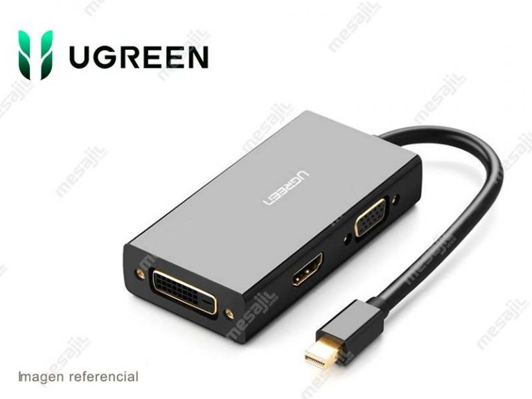 Adaptador UGREEN (20418) convertidor Mini DisplayPort a HDMI/VGA/DVI