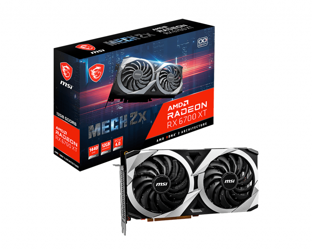 VIDEO RADEON RX6700XT 12GB MSI XT MECH 192bits