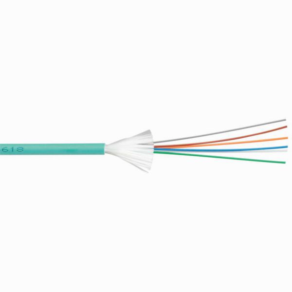 CABLE DE FIBRA OPTICA OM4 TINGHT BUFFER 6 NUCLEOS INTERIOR/EXTERIOR LSZH POR METRO