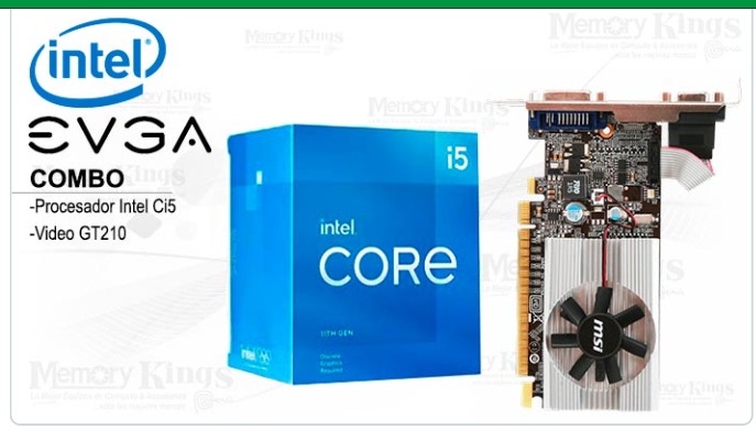 Combo Procesador Core i5-11400F + GeForce GT 210