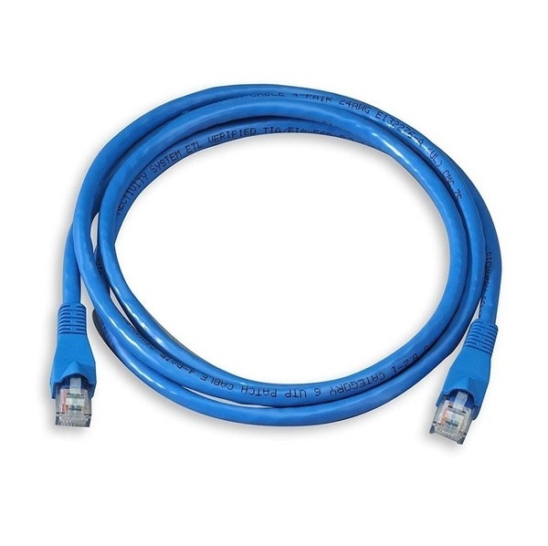 CABLE RED PATCH CORD 20mt CAT 6 DELCOM AZUL