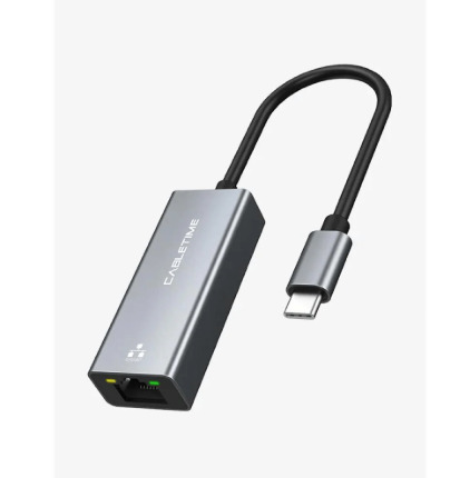 ADAPTADOR DE USB-C a RJ45 CABLETIME CB51G USB-C