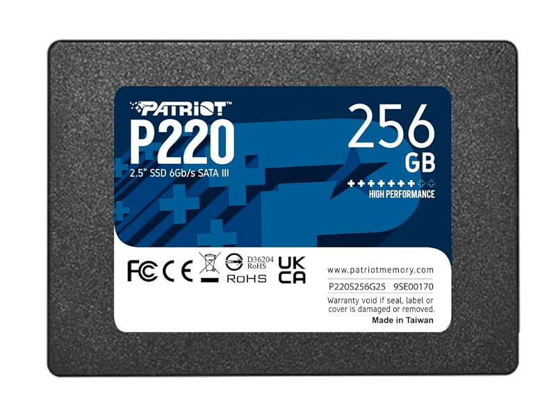 UNIDAD SSD 2.5 SATA 256GB PATRIOT P220