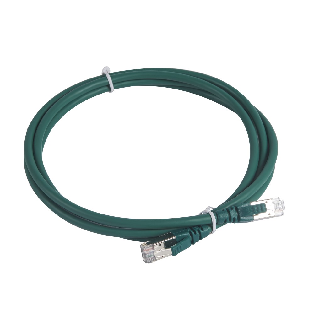 PATCH CORD LSZH S/FTP CAT6A VERDE X 2MTS