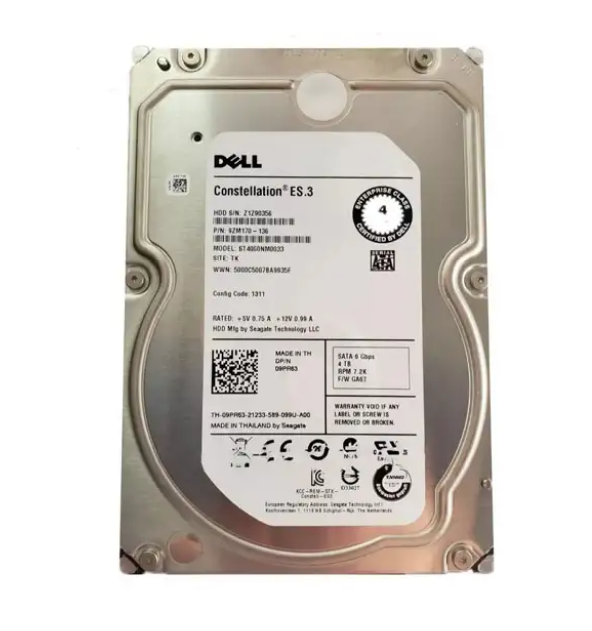 DISCO DELL 4TB 6G 7.2K 3.5 SATA PARA POWEREDGE | 09PR63