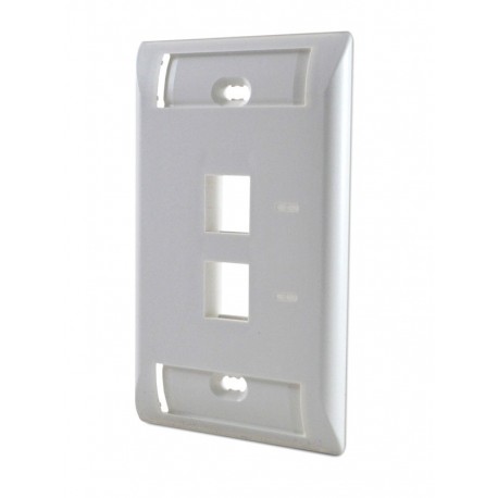 Faceplate Iconeable SATRA 2 Puertos Blanco