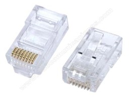 CONECTOR PLUG RJ-45 CAT6A BLINDADO SATRA - UND