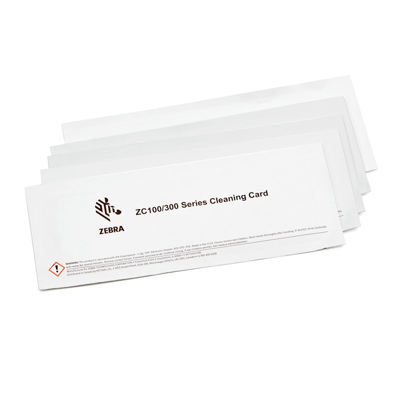 105999-311 KIT DE LIMPIEZA 5 CARDS PARA ZEBRA ZC100 Y ZC300