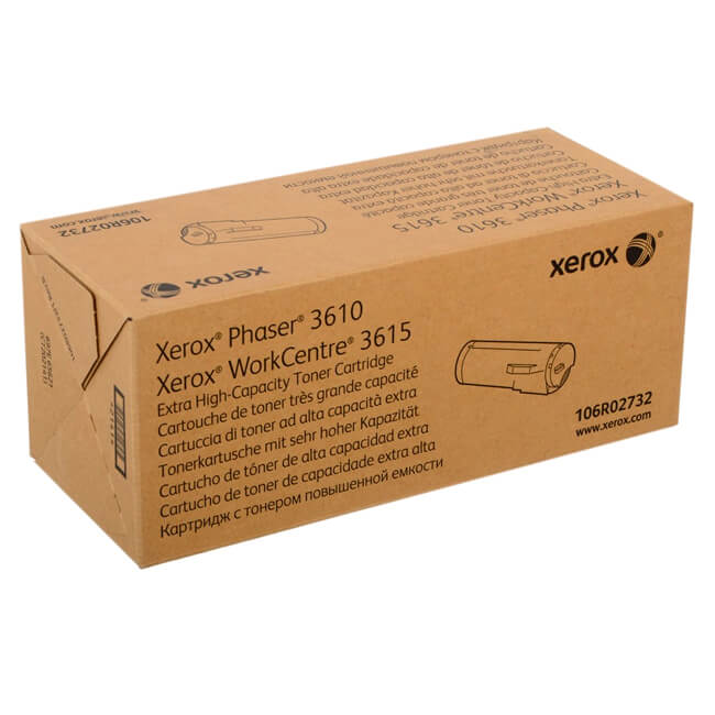 TONER XEROX 106R02732 PHASER WORKCENTRE 3615 ALTA CAPACIDAD 25,300 PAGS.
