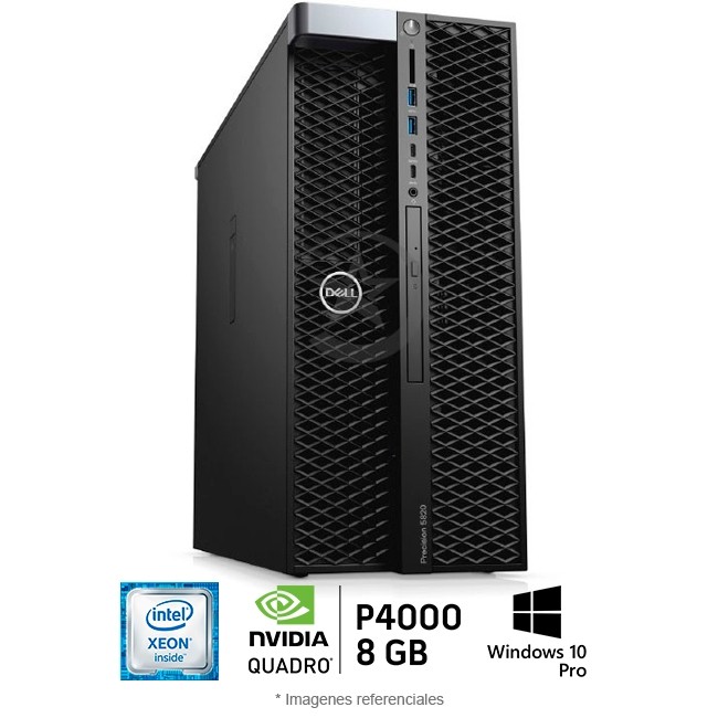 WorkStation Dell Precision 5820 Intel Xeon W-2133, 32GB SSD 256GB+HDD 2TB, Video 8 Nvidia Quadro P400 DVD Wind 10 Pro