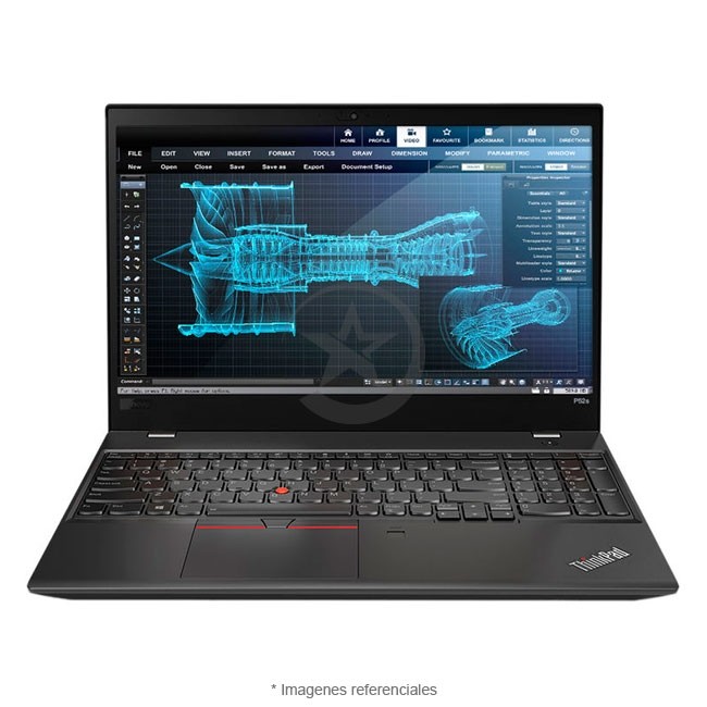 Laptop Workstation Lenovo ThinkPad P52s Intel Core i7 8650U 1.9GHz, RAM 16GB