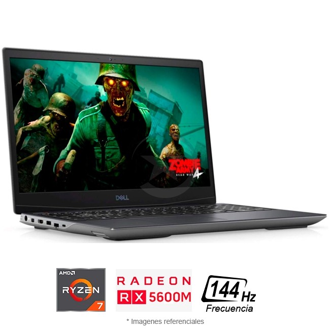 Laptop G5 5505 Gaming Ryzen 7 4800H, RAM 16GB, SSD 512GB, Video 6 GB AMD RX 5600M LED 15.6 Full HD, Wind 10 Home
