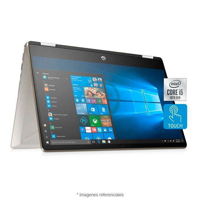 Convertible 2 en 1 HP Pavilion X360 14-DH2041, I5-1035G1, RAM 8GB, SSD 256GB, WLED 14 Full HD Tactil, Wind 10 Home