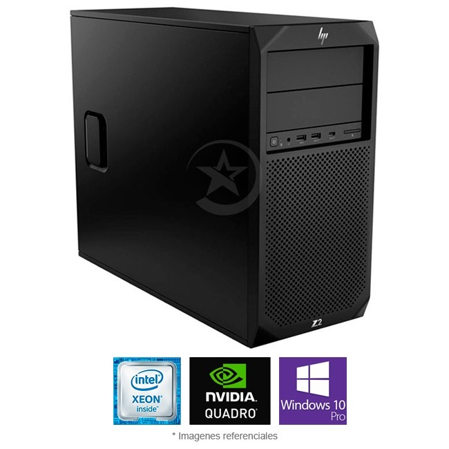 PC WorkStation HP Z2 G4, Intel Xeon E-2144G 3.6GHz, RAM 32GB, SSD 256GB, Video 5 GB Nvidia Quadro P2000, DVD-RW, Windows 10 Pro