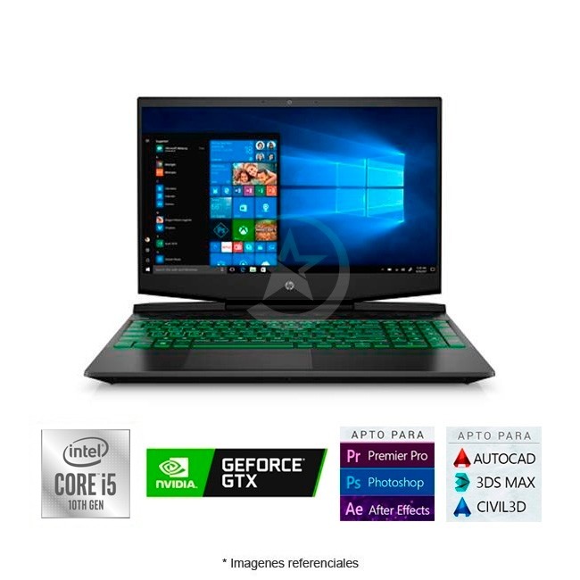 Laptop HP Pavilon 15-DK1056 Gaming, i5-10300H, RAM 8GB SSD 256GB, 4GB Nvidia GTX 1650, LED 15.6 Full HD Wind 10 Home