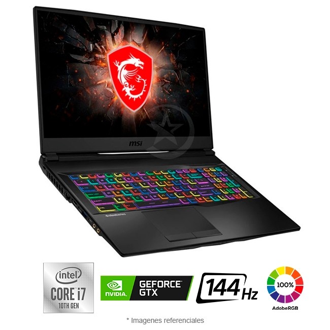 Laptop GL75 Lepard 10SDK Gaming, i7-10750H, 16GB, SSD 512GB, Video 6 GB GTX 1660Ti, 17.3 Full HD Wind 10 Home