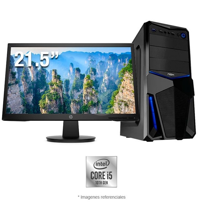 PC VALUE Intel Core i5-10400 2.90GHz, RAM 8GB, HDD 1TB, DVD, LED 21.5\"