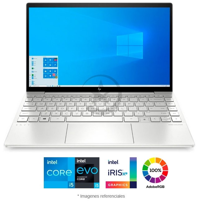 Laptop HP Envy 13 BA1047, Intel Core i5-1135G7 2.4GHz, RAM 8GB, Sólido SSD 256GB NVME PCIe, LED 13.3\'\' Full HD 100% sRGB, Windows 10 Home