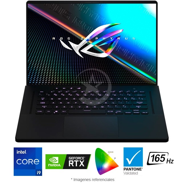 Laptop ASUS ROG Zephyrus M16 GU603HM-211 Intel Core i9-11900H 2.1GHz, RAM 40GB, Sólido SSD 1 TB PCIe, Video 6 GB Nvidia GeForce RTX 3060, LED 16\" WQXGA a 165Hz, 100% DCI-P3, Windows 10 Home