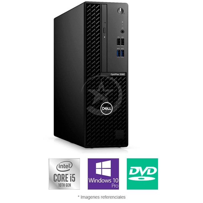 PC OptiPlex 3080, i7-10700, RAM 16 GB,  SSD 512GB, DVD+/-RW, Windows 10 Pro (Condición: Caja Abierta)