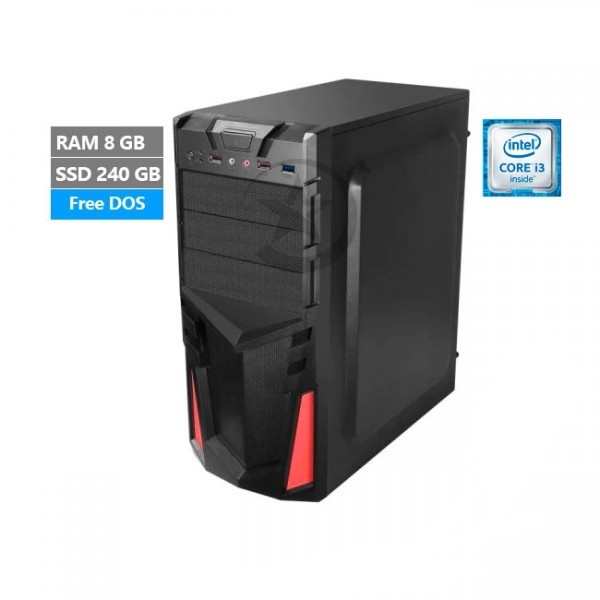 PC MAGIC Starter, Intel Core i3 8100 3.6GHz, RAM 8GB, SSD 240GB, Wi-Fi, USB 3.0, Teclado y mouse