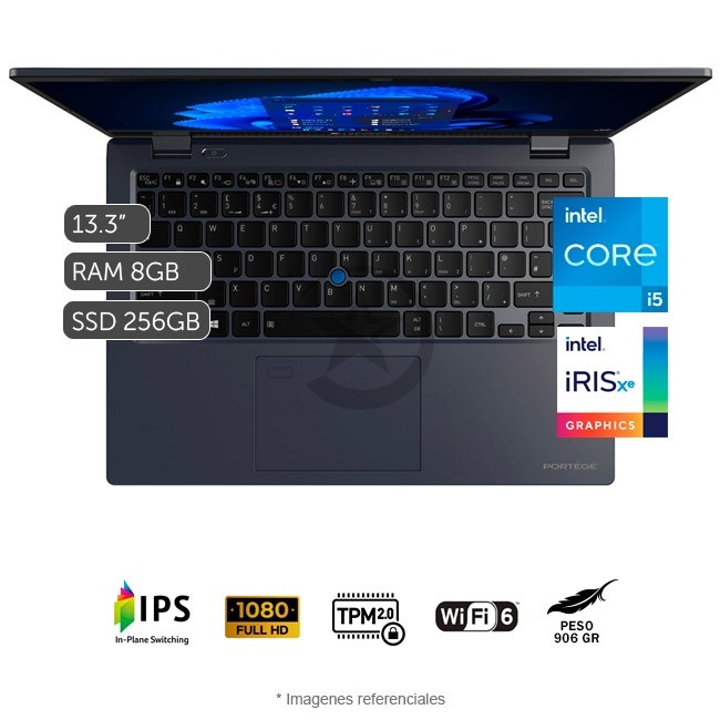 Laptop Toshiba Dynabook Portege X30L Intel Core™ i5-1135G7 2.4GHz, RAM 8GB, Sólido SSD 256GB, LED 13.3" Full HD, Windows 10 Pro