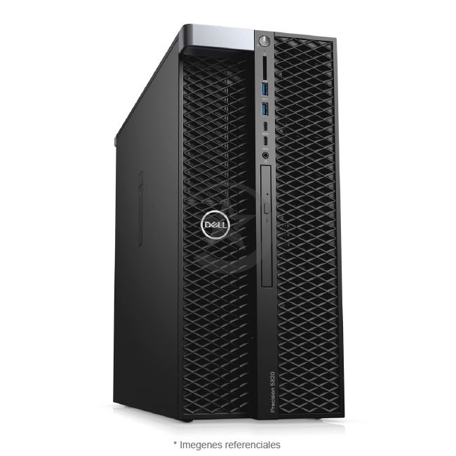 PC WorkStation Dell Precision T5820 Intel Xeon W-2255 3.7GHz (10 núcleos), RAM 64GB ECC, Sólido SSD 512GB PCIe, Video 6GB Nvidia Quadro RTX A2000, Windows 10 Pro