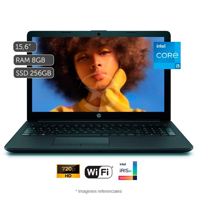 Laptop HP 250 G9, Intel Core i5-1235U Hasta 3.3 GHz, RAM 8GB, SSD 256 GB, Gráficos Intel® Iris® Xᵉ, LED 15.6" HD SVA eDP
