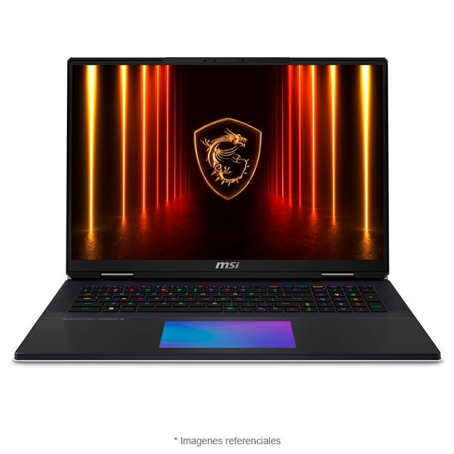 Super Laptop Gaming MSI Titan 18 HX AI, Intel Core Ultra 9 285HX Hasta 5,5 GHz, RAM 64GB, SSD 6TB, 24GB NVIDIA GeForce RTX 5090, 18'' 4K Mini-LED a 120Hz, Windows 11 Pro (PEDIDO 20 DIAS)