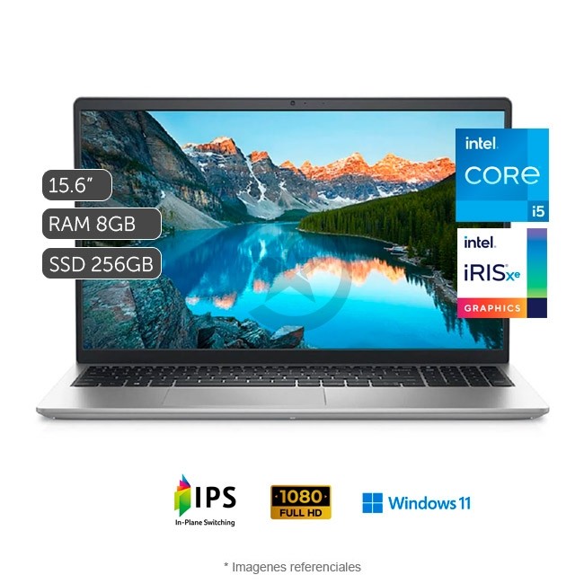 Laptop Dell Inspiron 15 3511 Intel Core i5-1135G7 2.4GHz, Memoria RAM 8GB, Sólido SSD 1TB PCIe, Pantalla LED 15.6\" FHD, Windows 11 Home SP