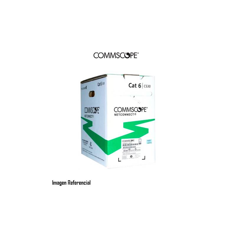 Rollo De Cable Utp Cat6 Blanco Lszh-1 24Awg 305M Commscope