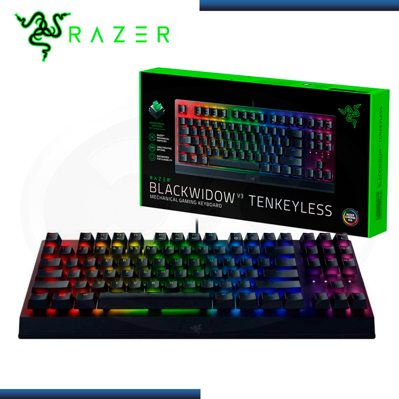 TECLADO RAZER BLACKWIDOW V3 TENKEYLESS ( RZ03-03491800-R3M1 ) GAMING