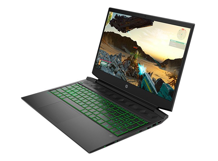 Laptop HP Pavillon Gaming 16-a0001la Green W10H 16.1\" / Core i5 / 8GB RAM / 512GB SSD / Geforce GTX 1650 4GB / Windows 10